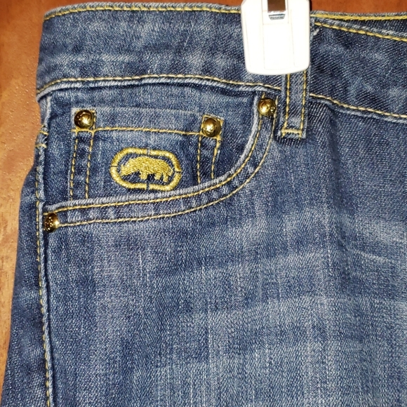 💯ECKO RED DENIM CAPRIS - Picture 2 of 8